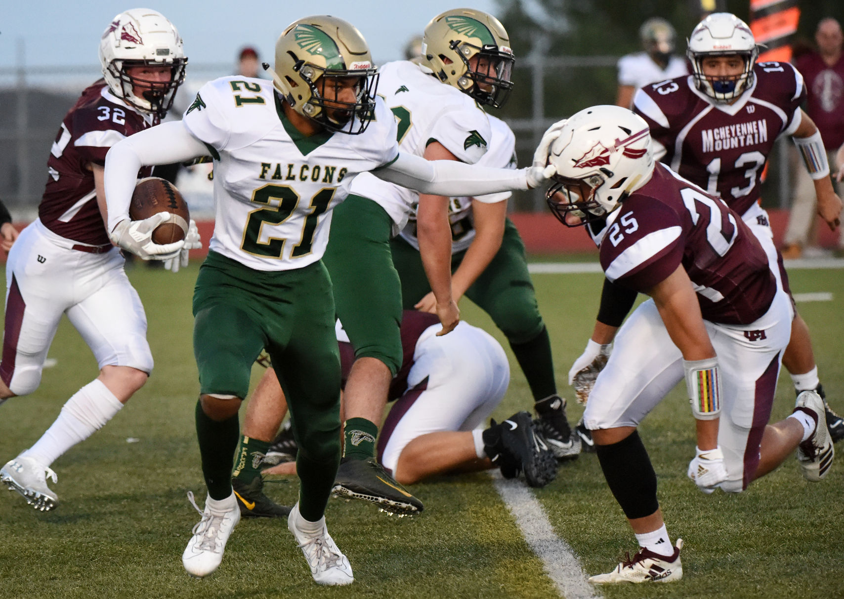 PHOTOS: Cheyenne Mountain Indians (19) Falcon High School Falcons (22)